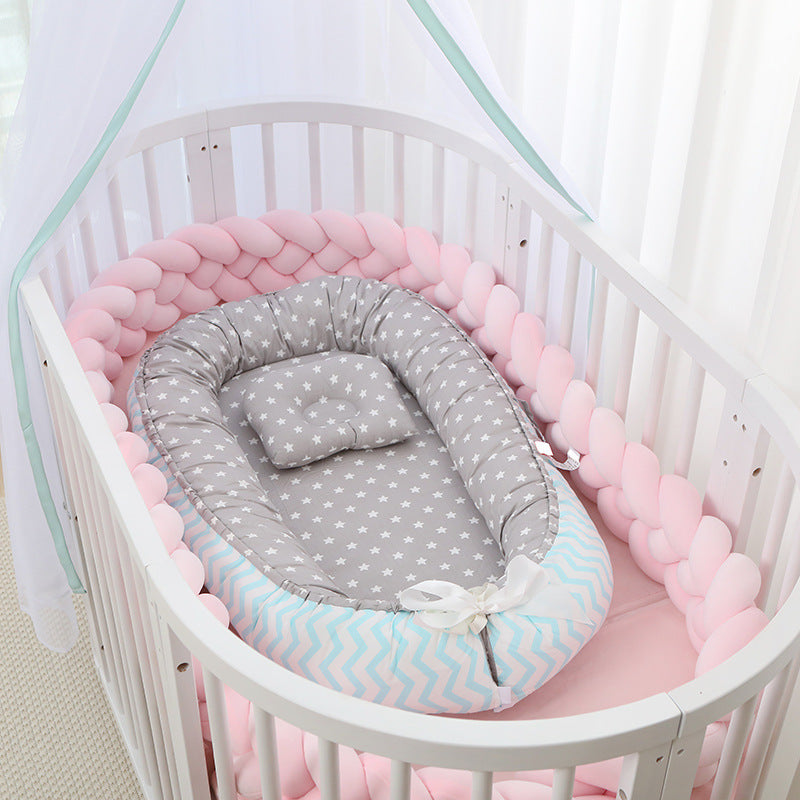 Cross-border hot selling crib portable bed in bed removable and washable baby bed newborn imitation womb wrapped travel bed