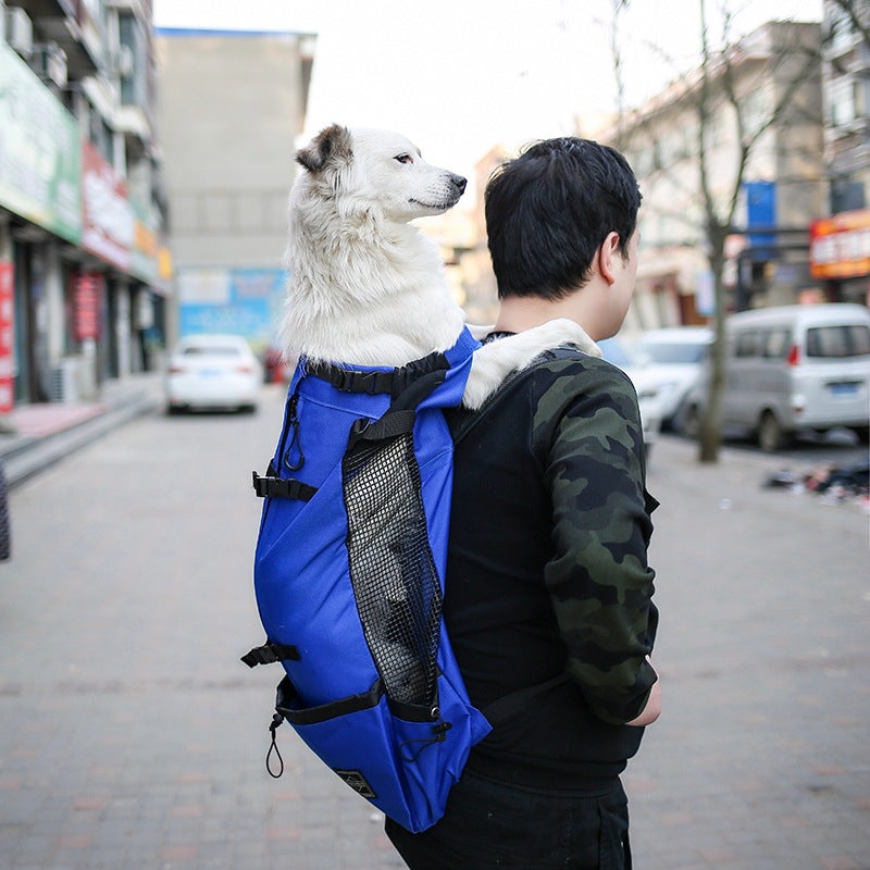 Pet Backpack Traveler Backpack Dog Open Head Bag Ventilated Breathable Washable Cycling Outdoor Shopping Backpack