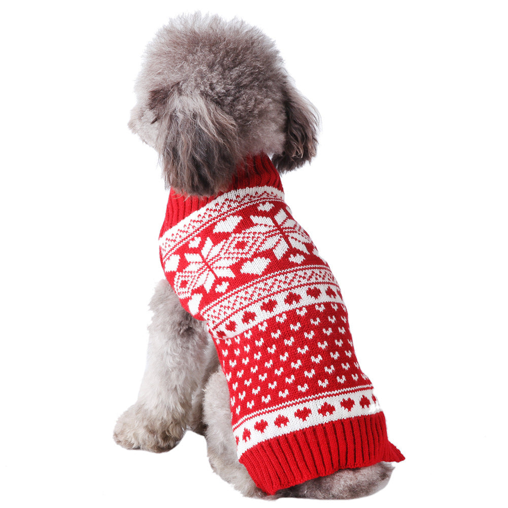 Dog clothes for spring and autumn, Teddy poodle puppy sweaters, New Year and Christmas pet clothes, elk Christmas outfits wholesale