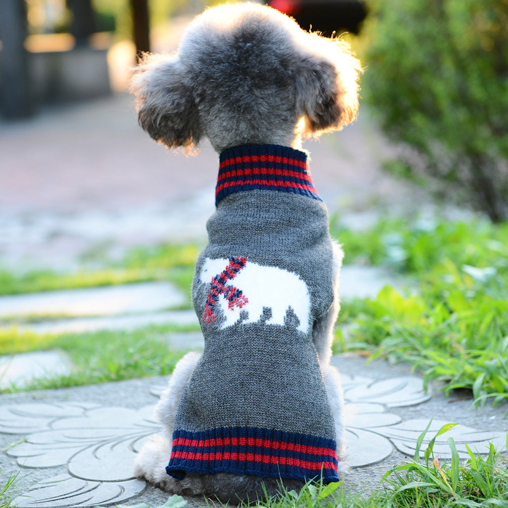Dog clothes for spring and autumn, Teddy poodle puppy sweaters, New Year and Christmas pet clothes, elk Christmas outfits wholesale