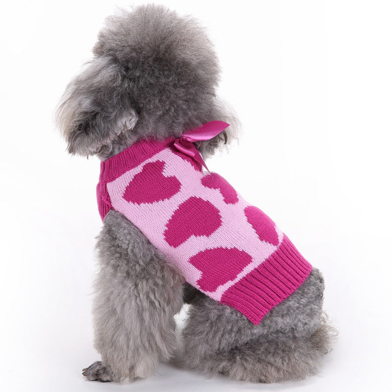Dog clothes for spring and autumn, Teddy poodle puppy sweaters, New Year and Christmas pet clothes, elk Christmas outfits wholesale