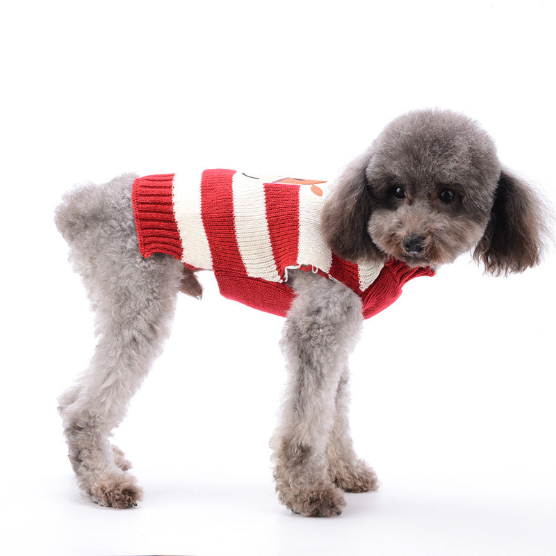 Dog clothes for spring and autumn, Teddy poodle puppy sweaters, New Year and Christmas pet clothes, elk Christmas outfits wholesale