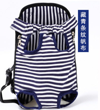 Factory direct pet bag go out carrying bag Breathable chest four-legged bag for cats and dogs Folding dog pet supplies