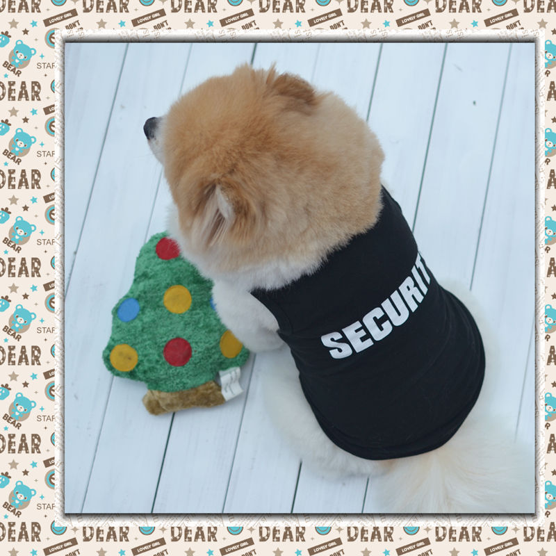 Factory direct sales Pet clothes Dog clothing Spring and summer black vest
