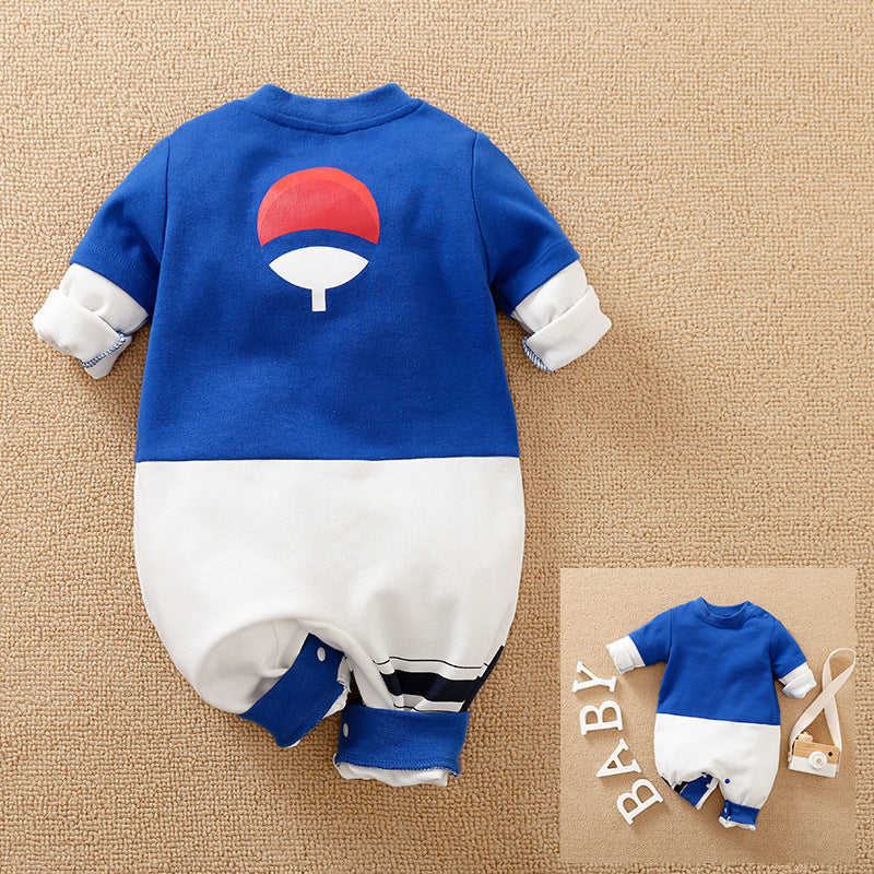 Baby Spring and Autumn Clothing Cotton Long Sleeve Harness Category A Outerwear Animation Themed Newborn Onesie Romper