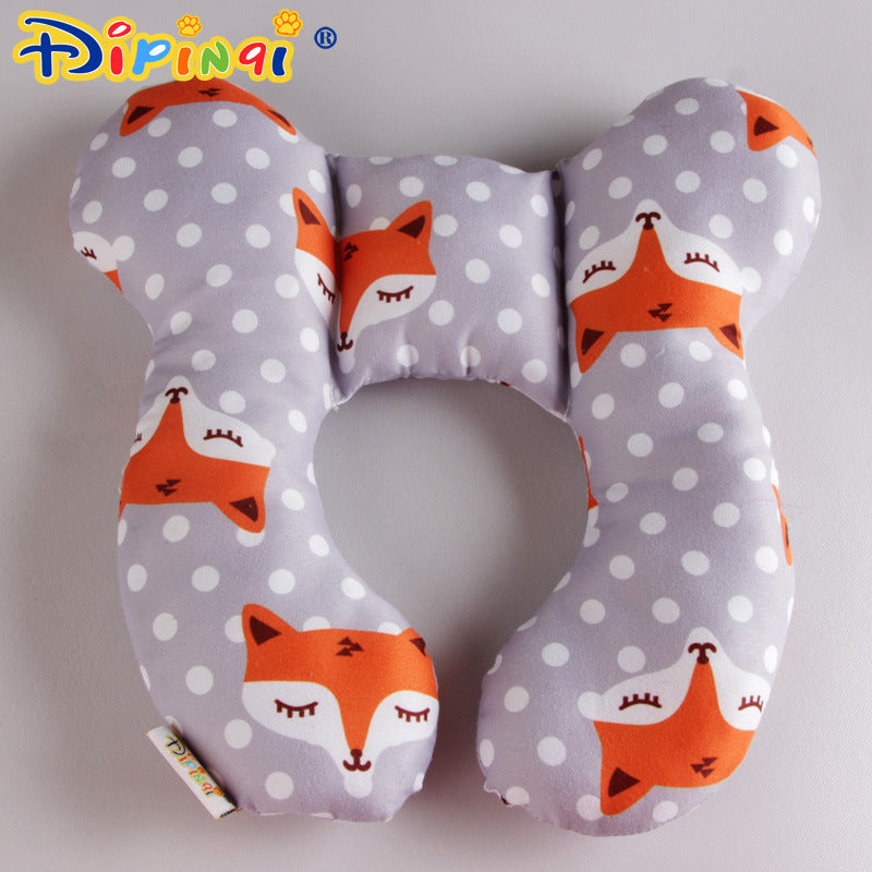 Baby stroller fixed head protection U-shaped pillow car safety seat sleeping pillow protection neck pillow