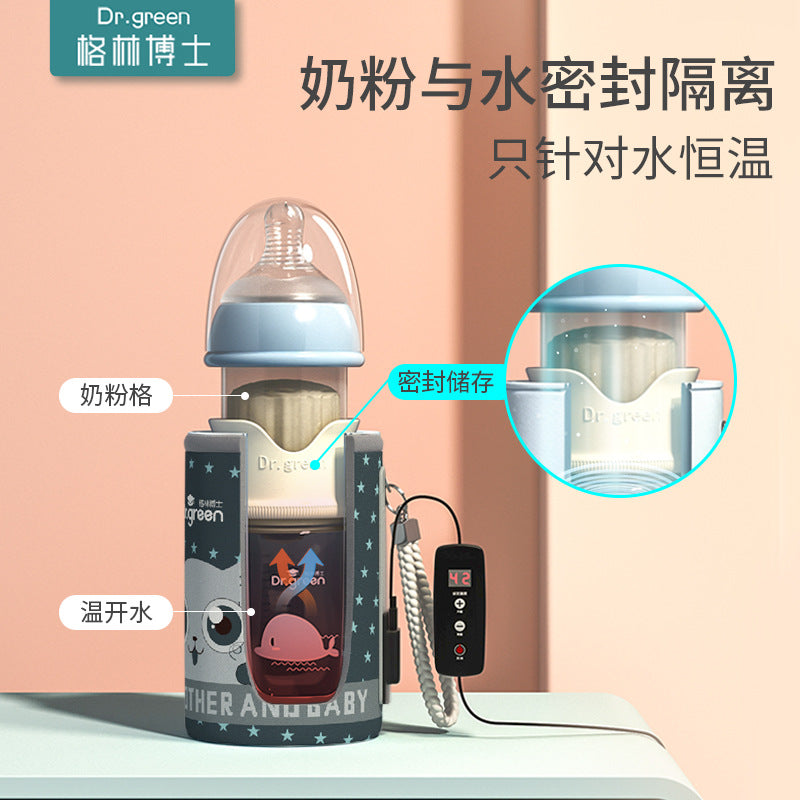 Insulation baby bottle, glass baby bottle, wide mouth PPSU, drop resistant constant temperature quick flush baby bottle