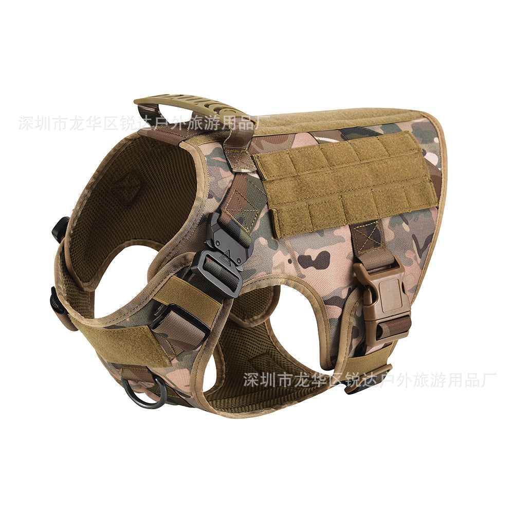 Nylon Tactical Dog Clothing Quick Release Dog Vest Pet Clothes Outdoor Dog Clothing Training Vest