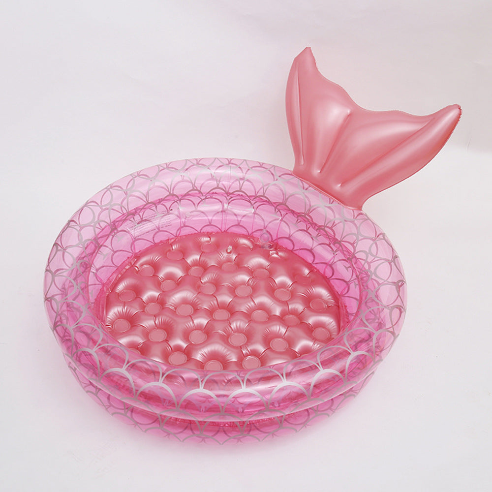 Xiaolu ins Denmark retro striped inflatable swimming pool baby dinosaur pool thickened home ocean ball pool