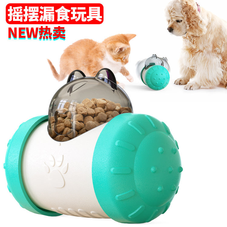 Pet supplies Amazon hot selling tumbler puzzle slow food leaking ball without electric pet dog toy