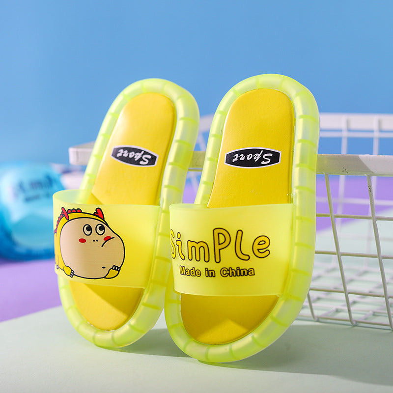 Children's slippers summer luminous animal cartoon children's sandals and slippers cute female baby non-slip net red slippers male