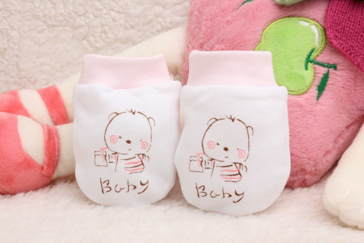 Baby gloves baby products baby gloves newborn cartoon anti-scratch gloves baby gloves