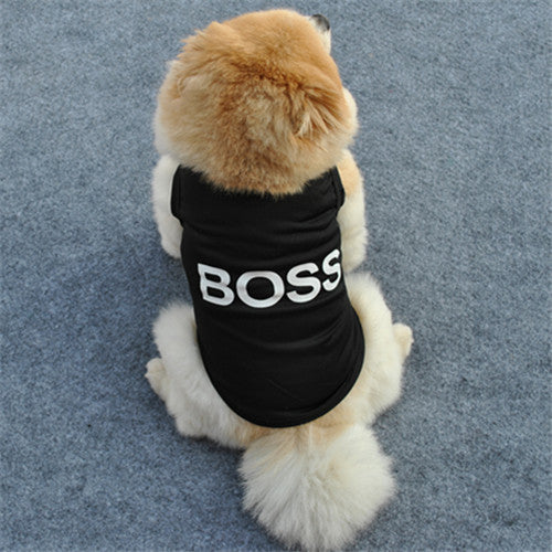 Factory direct sales pet clothes summer polyester thin vest breathable and cool