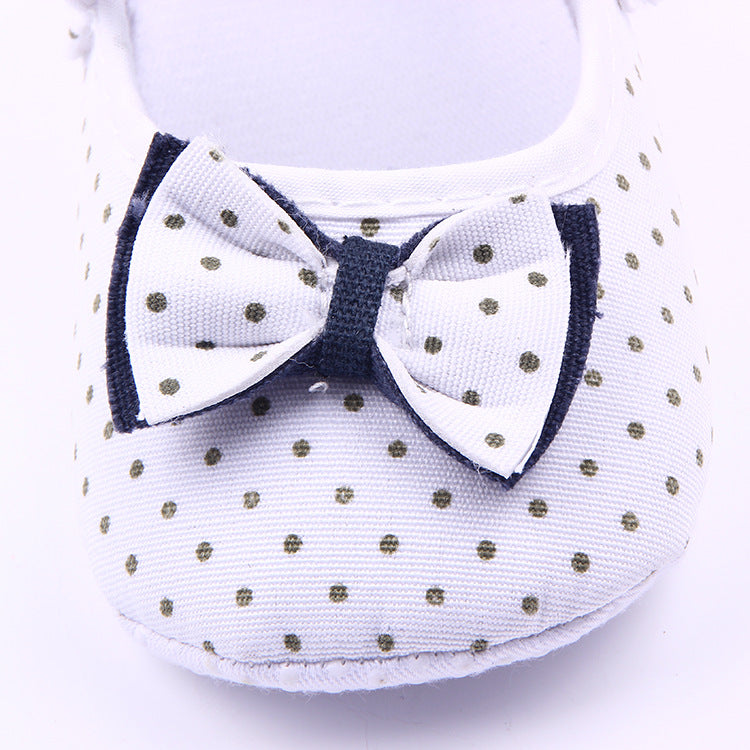 Baby shoes wholesale polka dot bow princess shoes toddler shoes baby shoes 0-1 years old 1686
