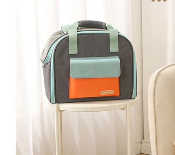 New pet outing bag cat bag dog bag single shoulder backpack Teddy outing portable cat cage expandable tunnel