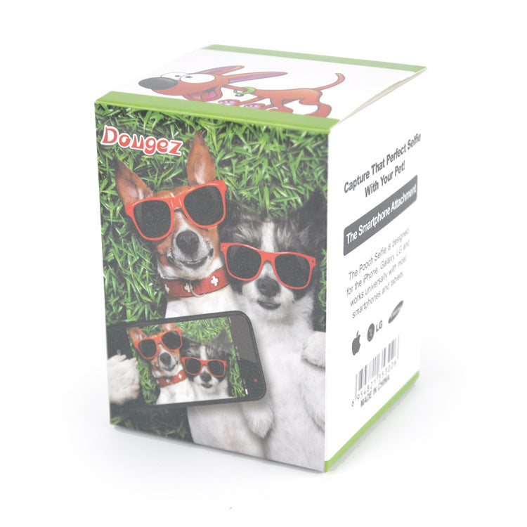 Pet Selfie Phone Holder Dog Sounding Toy Tennis Ball Doggus Pet Photography Props Wholesale