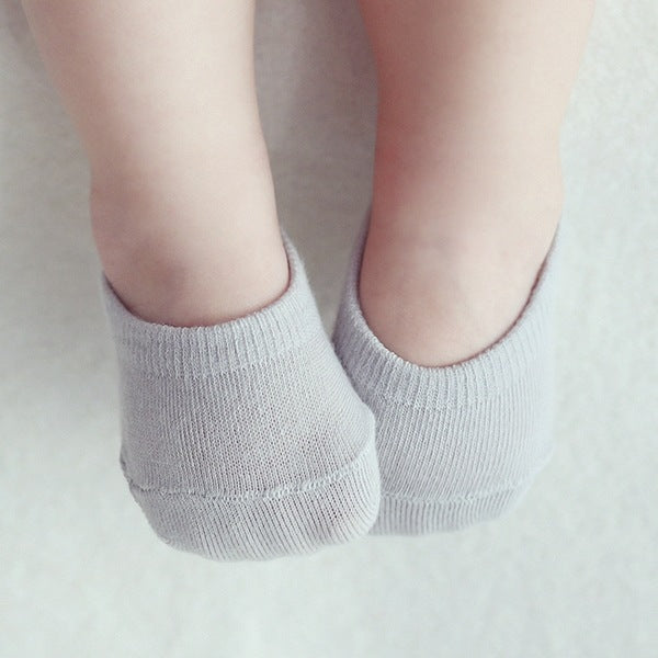 Children's socks solid color floor socks manufacturers wholesale summer new children's baby invisible socks baby silicone non-slip