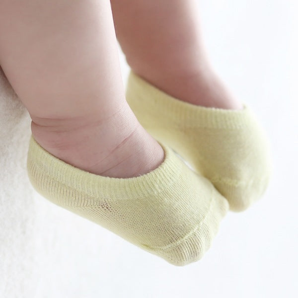 Children's socks solid color floor socks manufacturers wholesale summer new children's baby invisible socks baby silicone non-slip