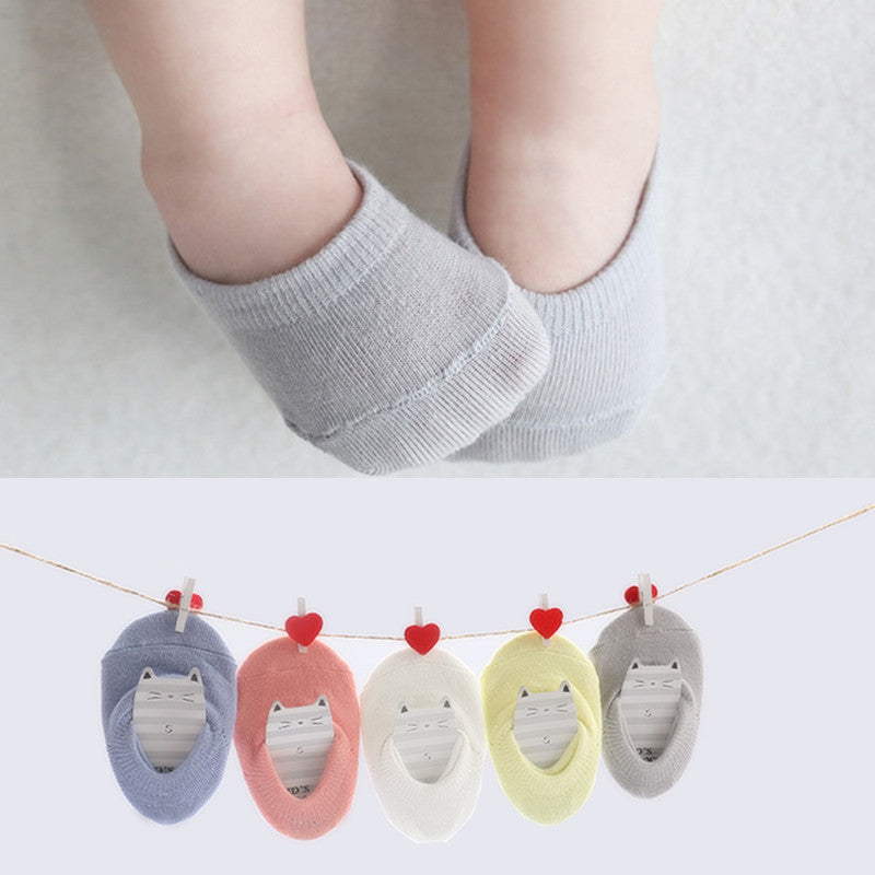 Children's socks solid color floor socks manufacturers wholesale summer new children's baby invisible socks baby silicone non-slip