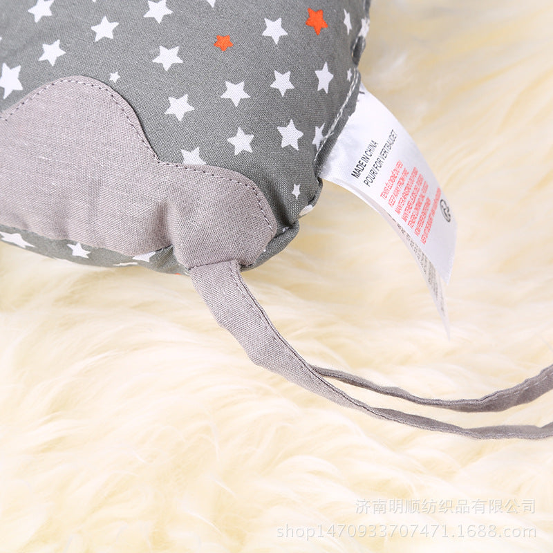 Cross-border spot cotton elephant crib surround with ties crib surround safety protection baby products foreign trade