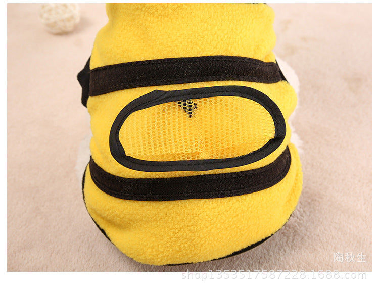 Manufacturers wholesale pet clothing super cute funny bee transformation outfit Teddy poodle clothes cross-border spot