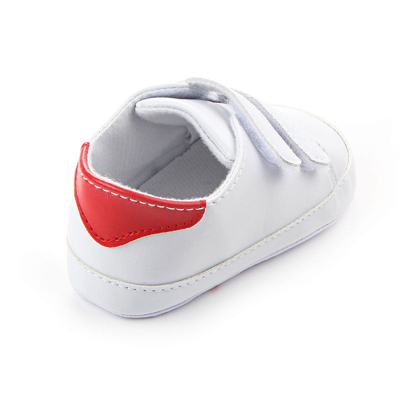 Foreign trade wholesale Velcro board shoes PU leather soft sole baby toddler shoes 0-1 years old 0735