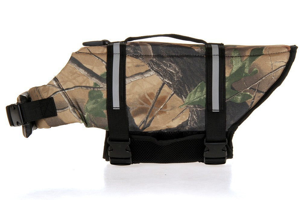 New European and American pet swimsuits, pet life jackets, Amazon hot-selling dog safety clothes, large dog swimming clothes