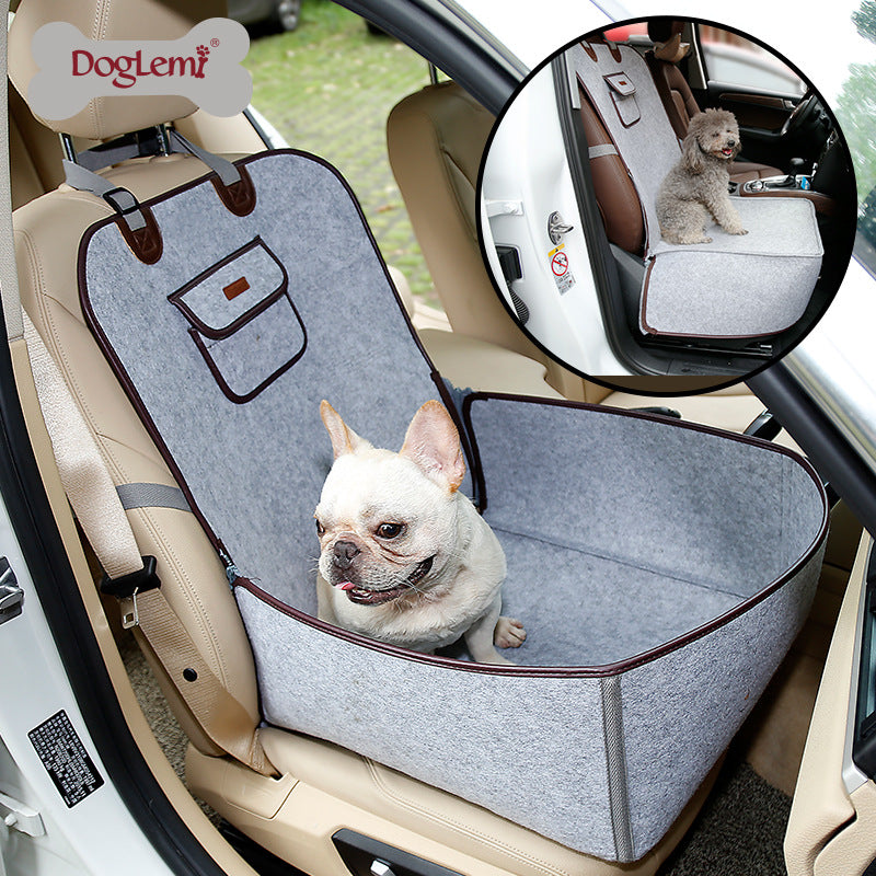 Factory direct sale pet car mat dog American retro co-pilot car mat car dog seat cushion single parking space