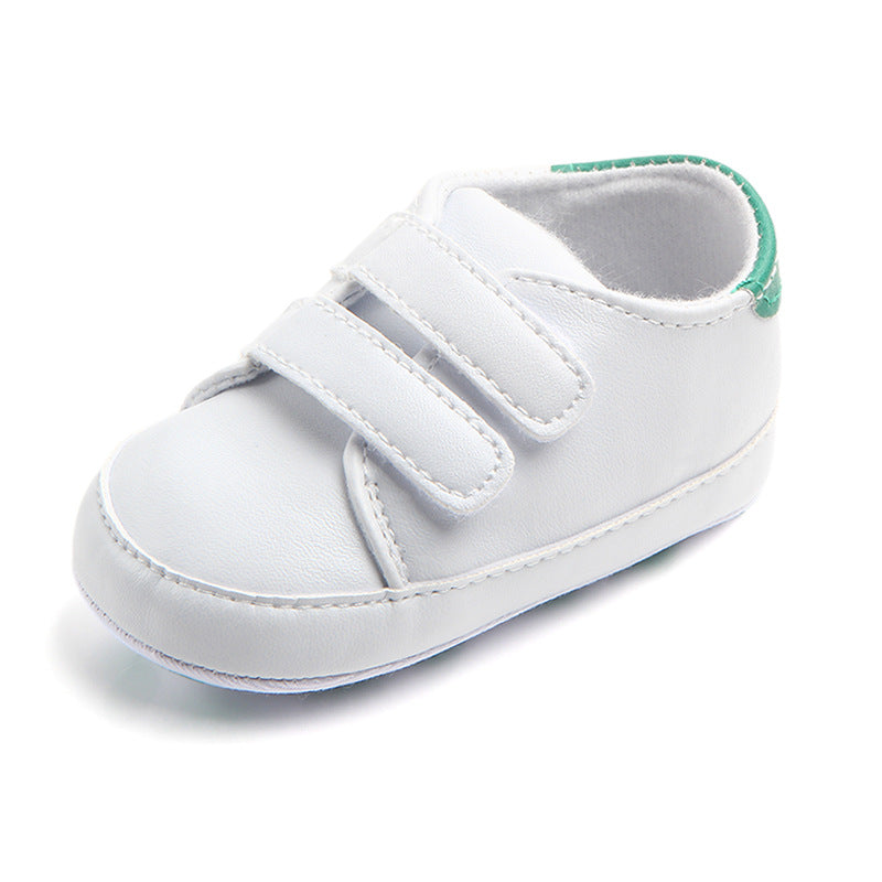 Foreign trade wholesale Velcro board shoes PU leather soft sole baby toddler shoes 0-1 years old 0735