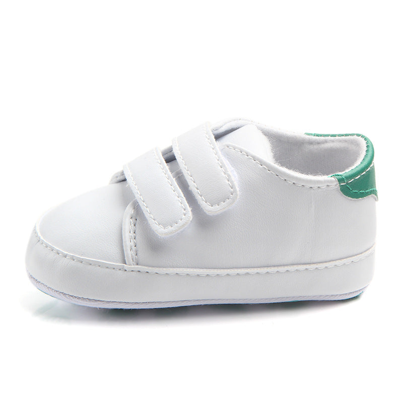 Foreign trade wholesale Velcro board shoes PU leather soft sole baby toddler shoes 0-1 years old 0735
