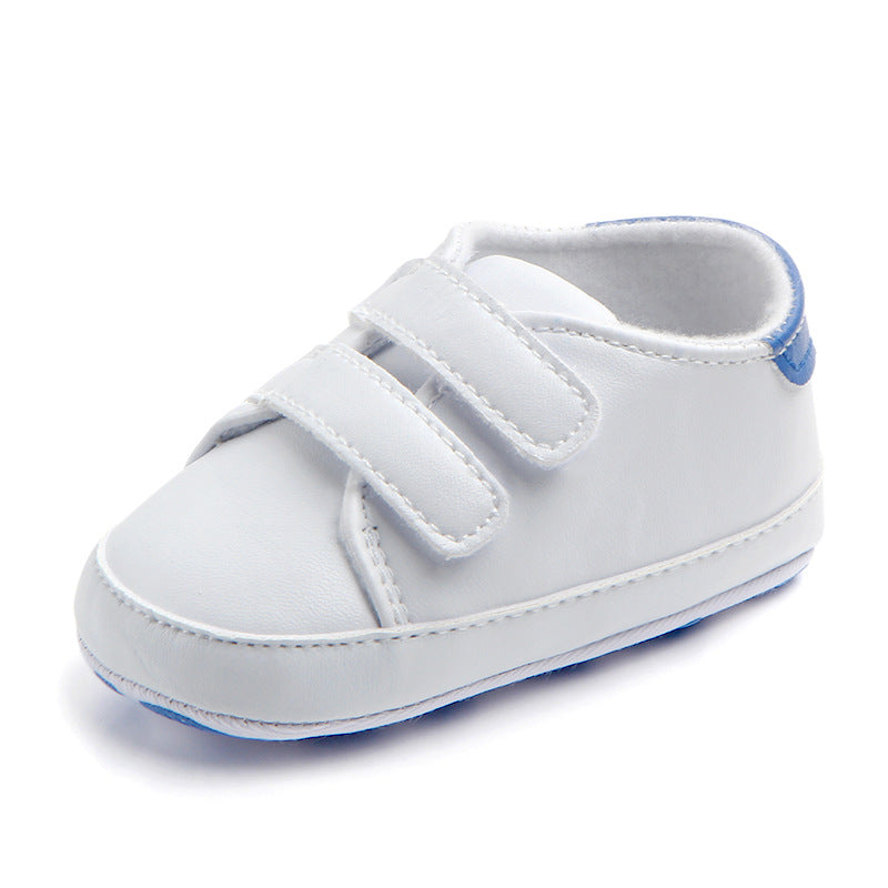 Foreign trade wholesale Velcro board shoes PU leather soft sole baby toddler shoes 0-1 years old 0735
