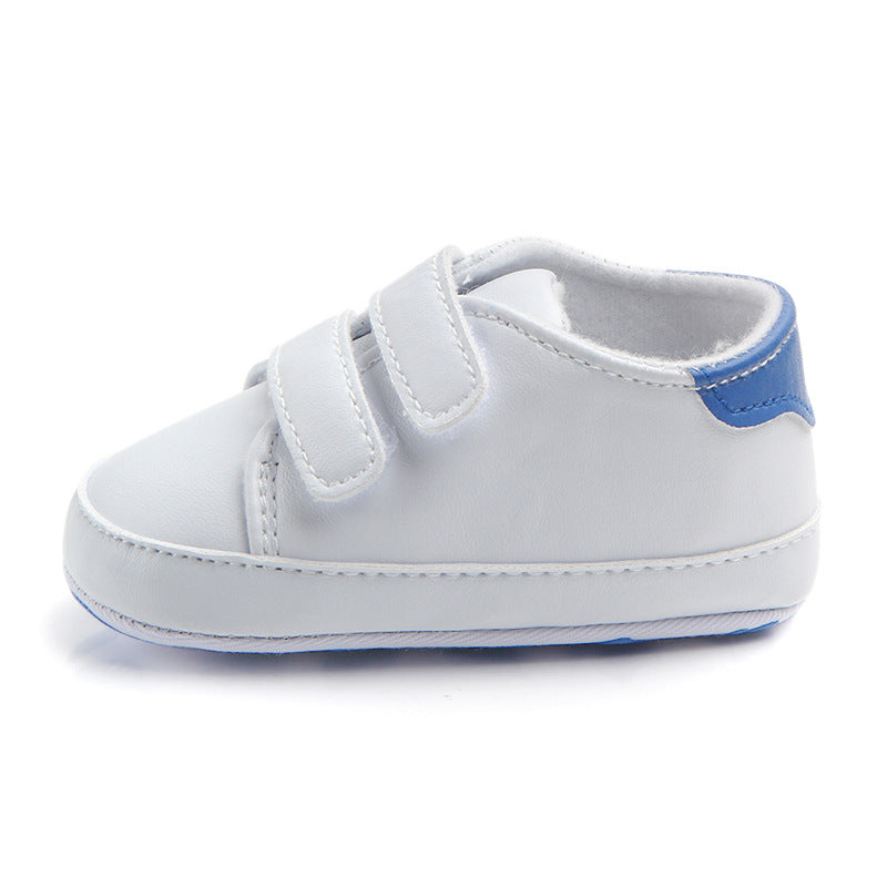 Foreign trade wholesale Velcro board shoes PU leather soft sole baby toddler shoes 0-1 years old 0735