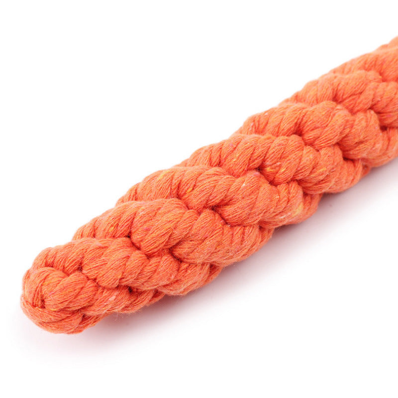Pet carrot cotton rope toy