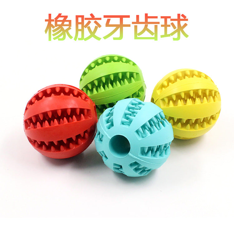 Watermelon Leaking Ball Pet Dog Toy Dog Food Rubber Leaker Rubber Teeth Cleaning Ball Wholesale