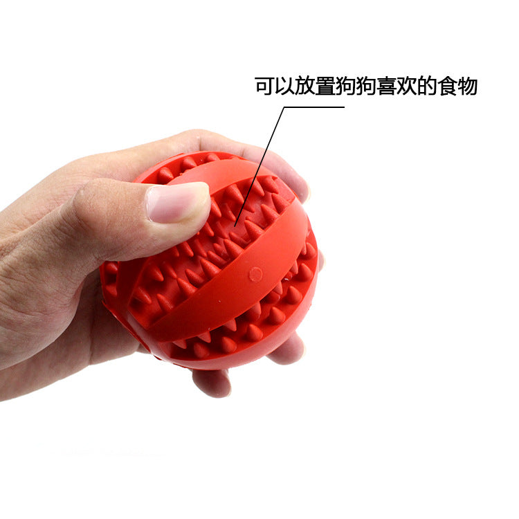 Watermelon Leaking Ball Pet Dog Toy Dog Food Rubber Leaker Rubber Teeth Cleaning Ball Wholesale