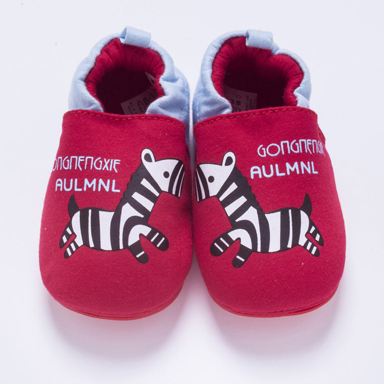 Factory direct sales baby soft sole toddler shoes 0-1-2 years old boys and girls baby shoes fashionable home non-slip baby shoes