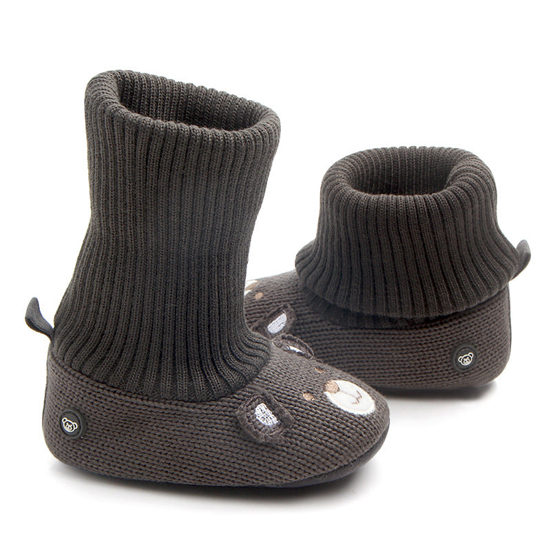 New baby woolen shoes soft bottom non-slip baby shoes baby toddler shoes wholesale 0793