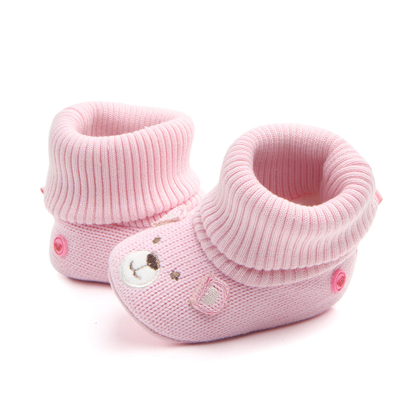 New baby woolen shoes soft bottom non-slip baby shoes baby toddler shoes wholesale 0793