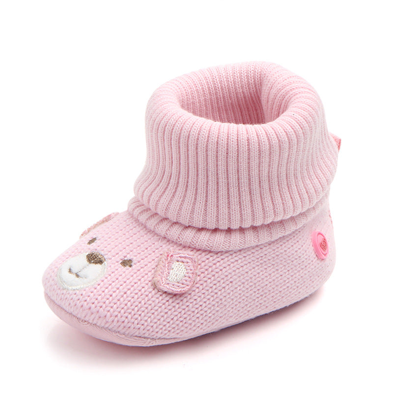 New baby woolen shoes soft bottom non-slip baby shoes baby toddler shoes wholesale 0793