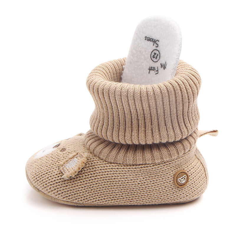 Foreign trade new baby baby shoes soft bottom baby shoes step shoes woolen shoes baby shoes wholesale 0793