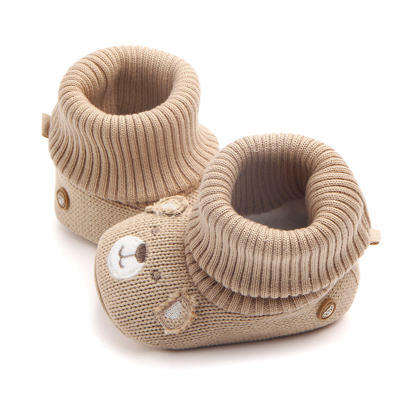 New baby woolen shoes soft bottom non-slip baby shoes baby toddler shoes wholesale 0793