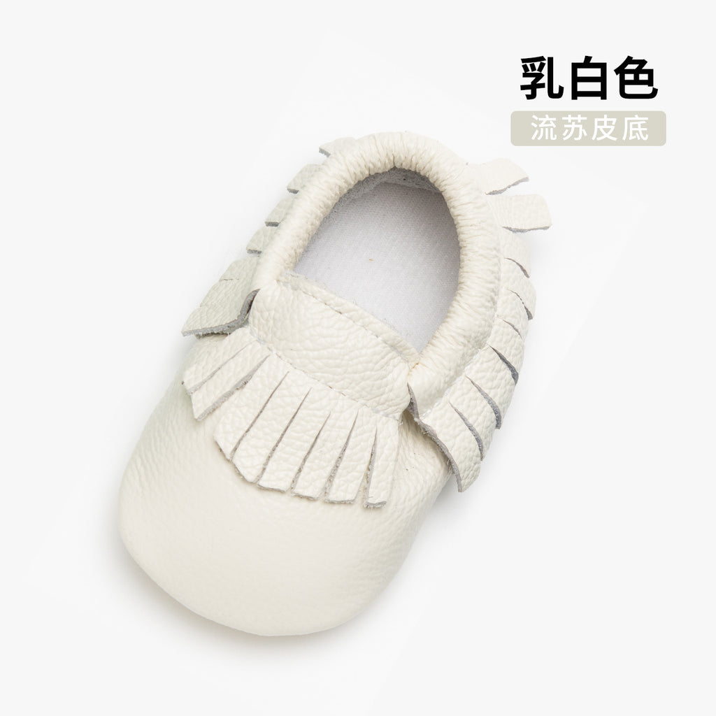 Special sale leather toddler shoes baby shoes soft baby shoes leather tassels one generation