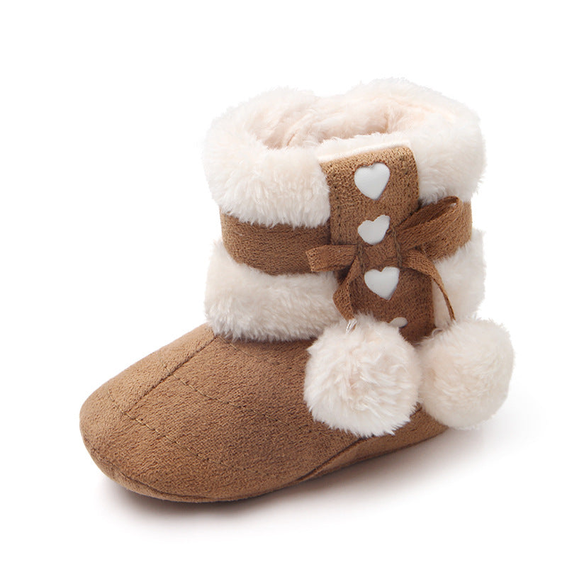 Semi-film bottom winter multi-color cute baby warm shoes cotton boots baby boots baby shoes wholesale MR0651
