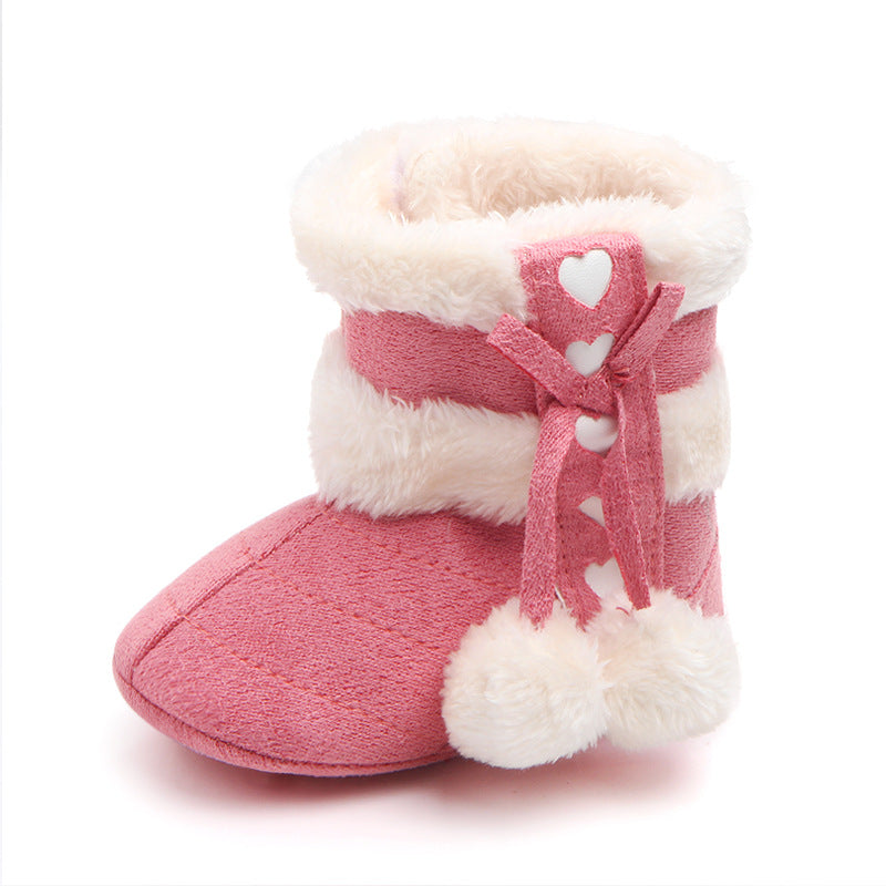 Semi-film bottom winter multi-color cute baby warm shoes cotton boots baby boots baby shoes wholesale MR0651