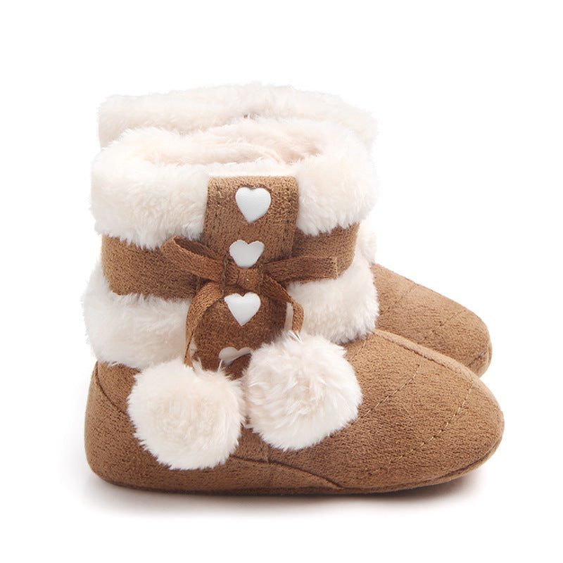 Semi-film bottom winter multi-color cute baby warm shoes cotton boots baby boots baby shoes wholesale MR0651