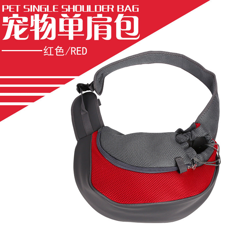 Pet Bag One Shoulder Diagonal Chest Dog Bag Breathable Outgoing Portable Pet Bag Pet Products Factory Direct