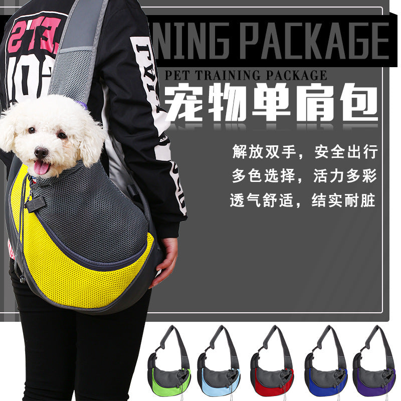 Pet Bag One Shoulder Diagonal Chest Dog Bag Breathable Outgoing Portable Pet Bag Pet Products Factory Direct