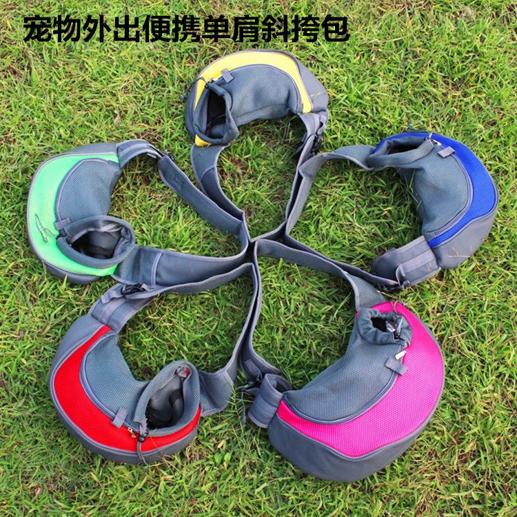 Pet supplies wholesale portable pet bag out shoulder bag pet cat and dog travel crossbody bag