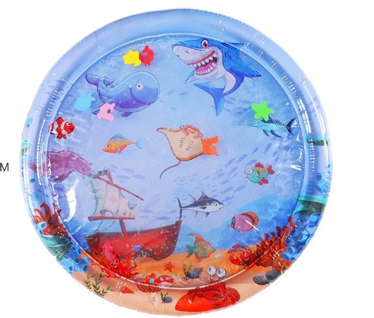 Cross-border baby inflatable pat water mat marine life swimming ring crawling mat seat cushion children pat water mat wholesale