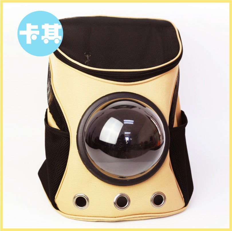 Spot direct selling pet backpack going out portable space capsule cat cage cat backpack cat bag chest bag dog bag